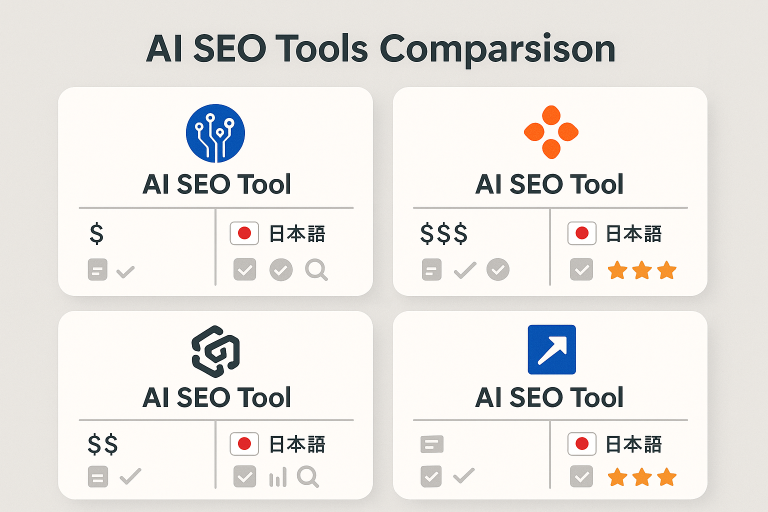 【2025年最新版】AISEOとは?初心者でもわかる基本から実践まで完全ガイド AI SEOツールの比較表
