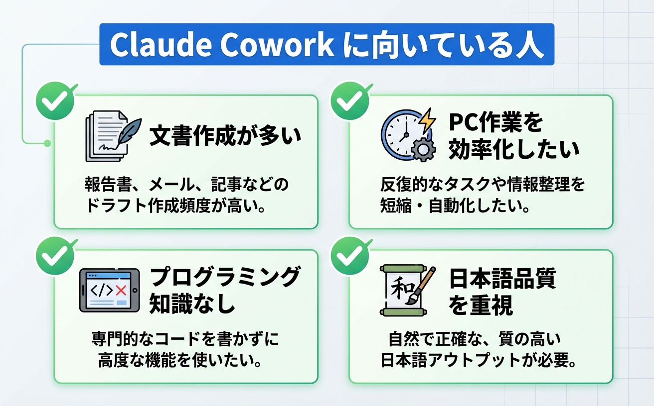 5. 向いている人・向いていない人