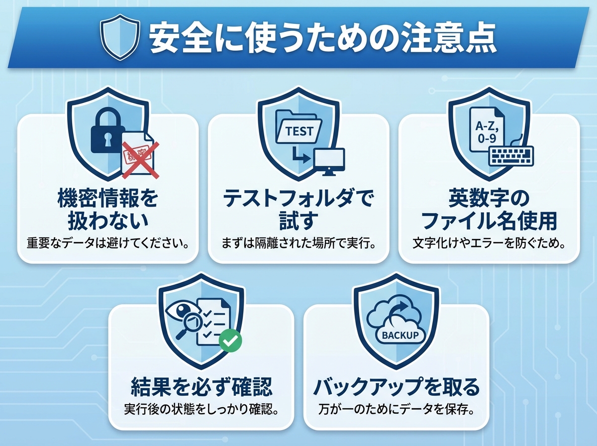 5. 安全に使うための注意点とベストプラクティス