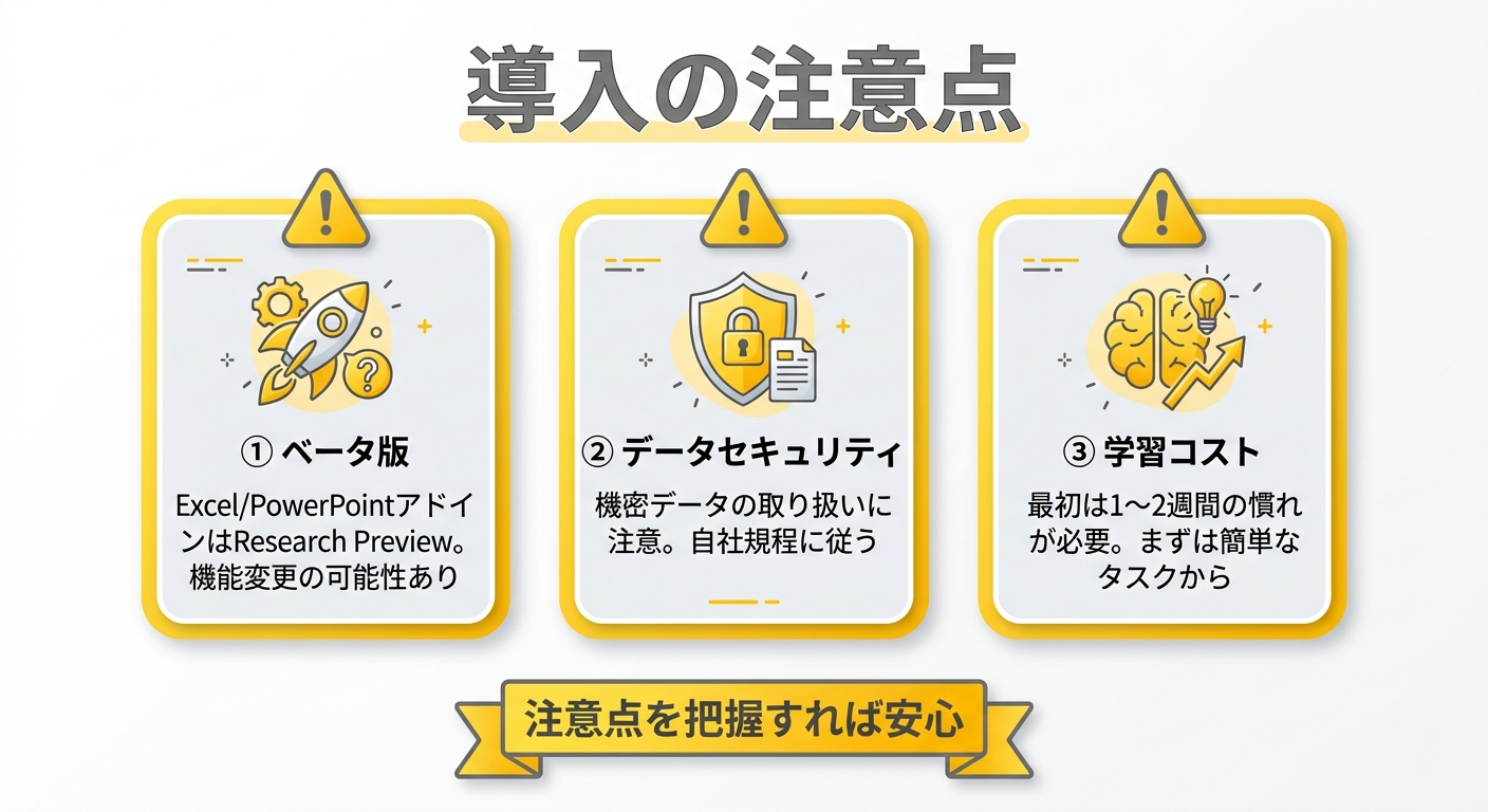 Claude CoworkでExcel→PowerPointが1発変換。新機能まとめ 中小企業がClaude Coworkを導入する際の注意点