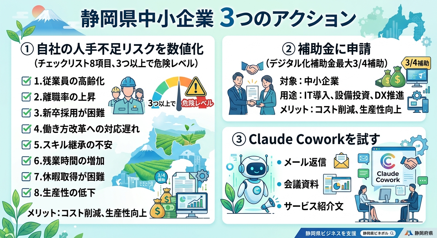 静岡県の中小企業が今すぐ取るべきアクション