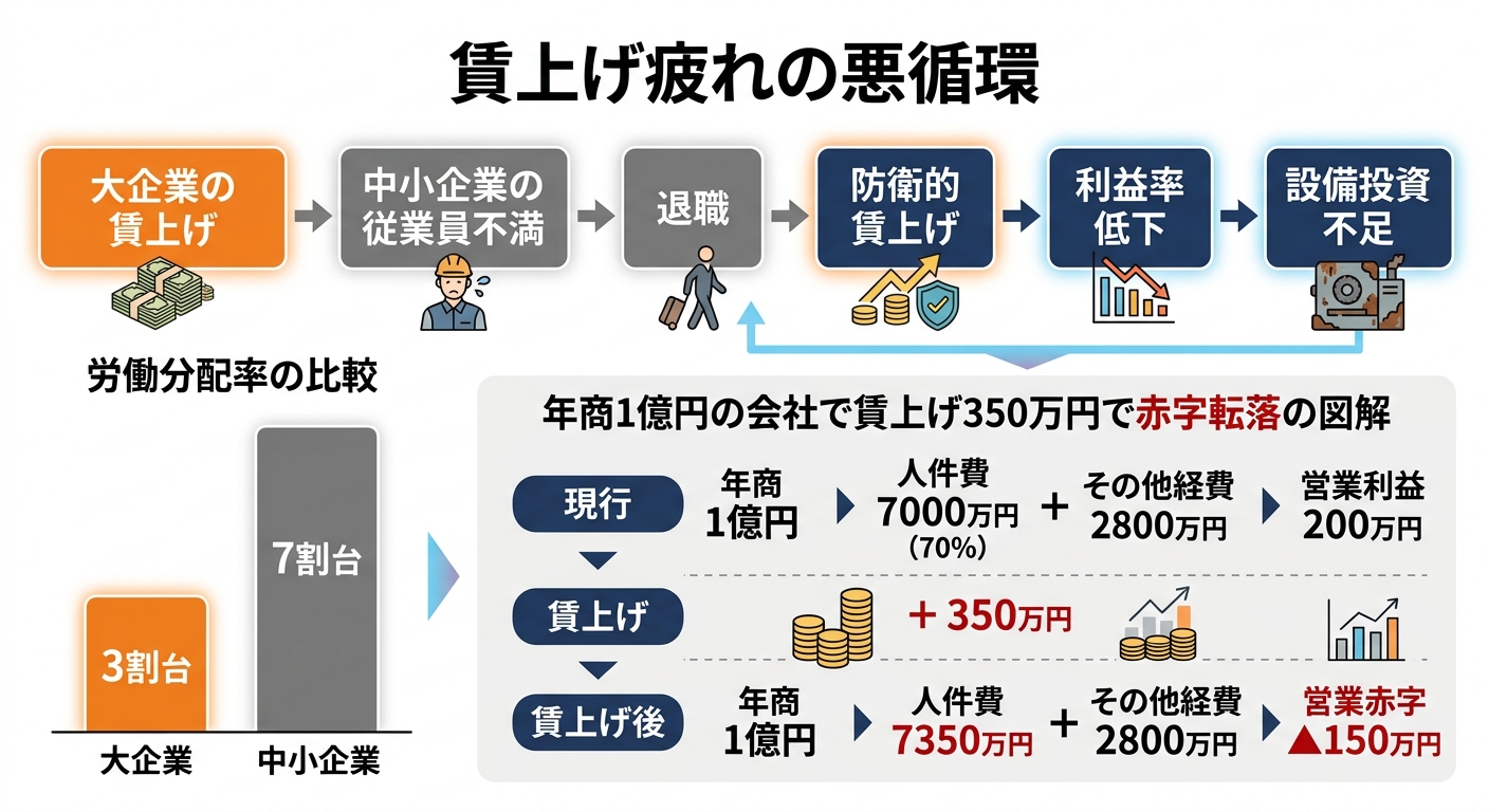 なぜ今「賃上げ疲れ」が中小企業を追い詰めるのか