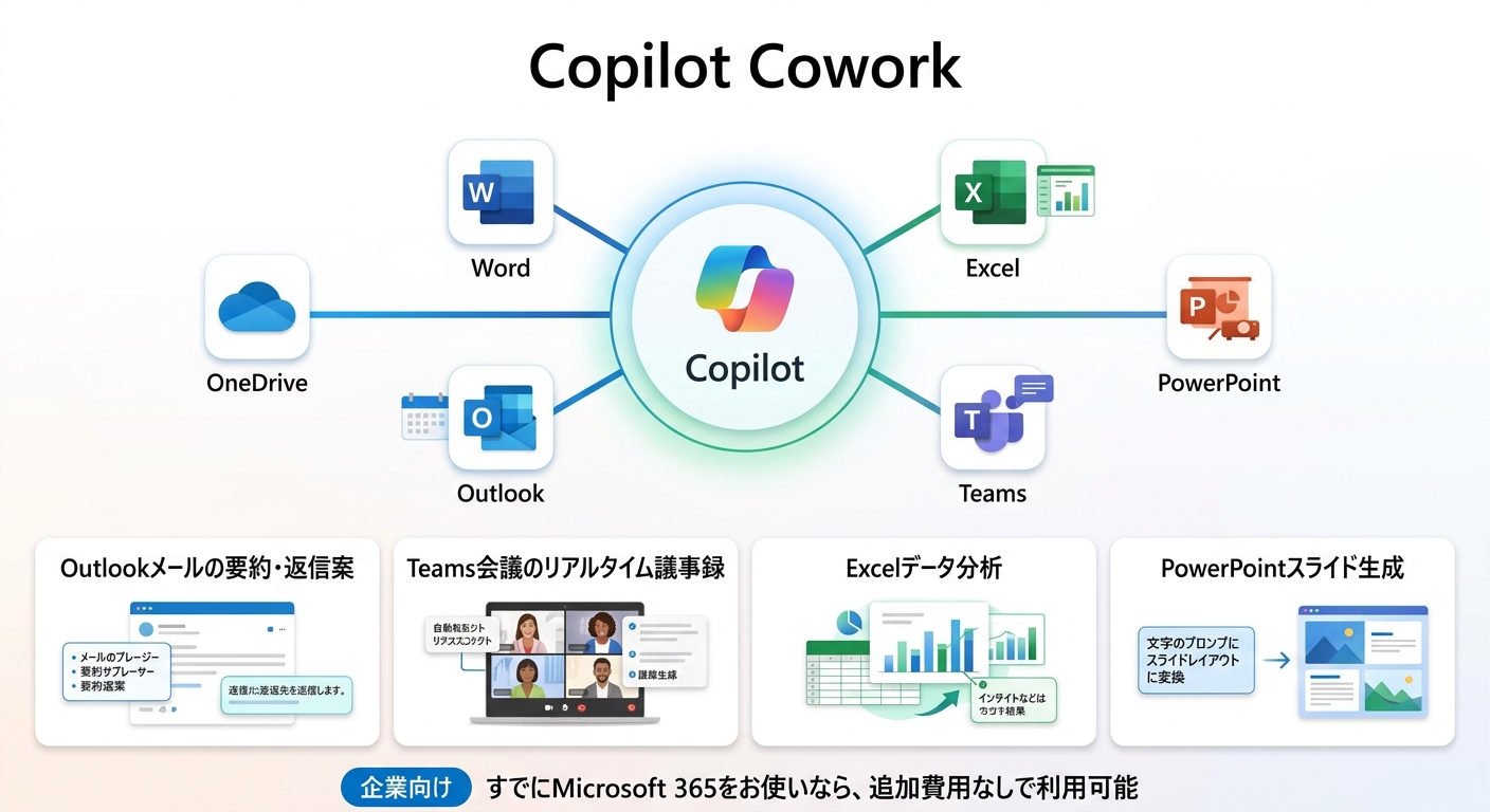 Copilot Coworkとは？——Microsoft 365に組み込まれた