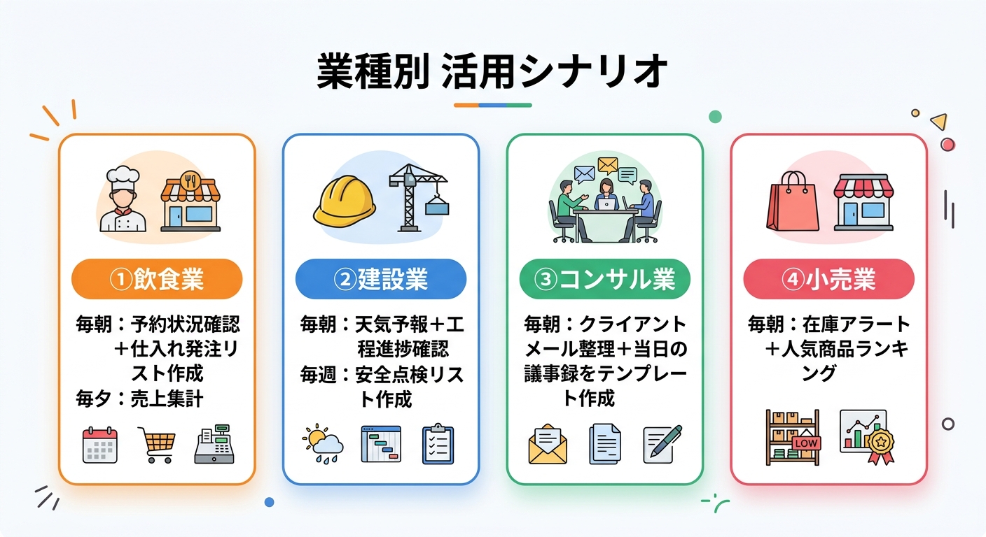 業種別の活用シナリオ