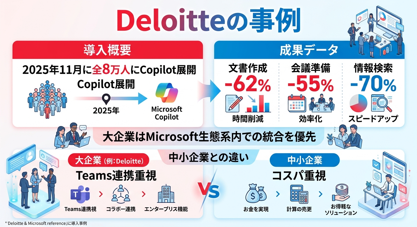 Deloitteの事例に学ぶ——大企業はどう判断したか