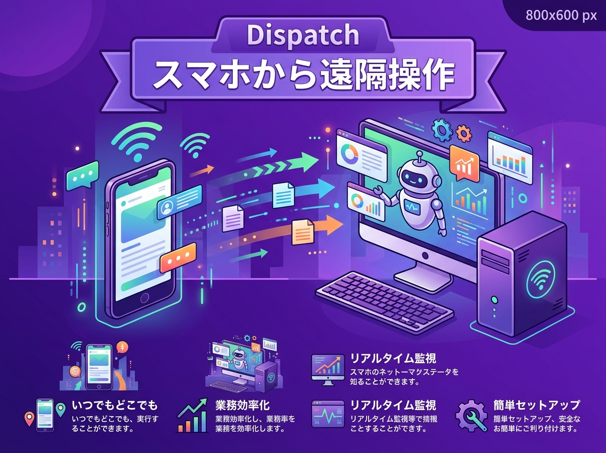 Claude CoworkがPCの画面・マウス・キーボードを直接操作。Computer Useの全貌と使い方 Dispatch機能でスマホから遠隔操作