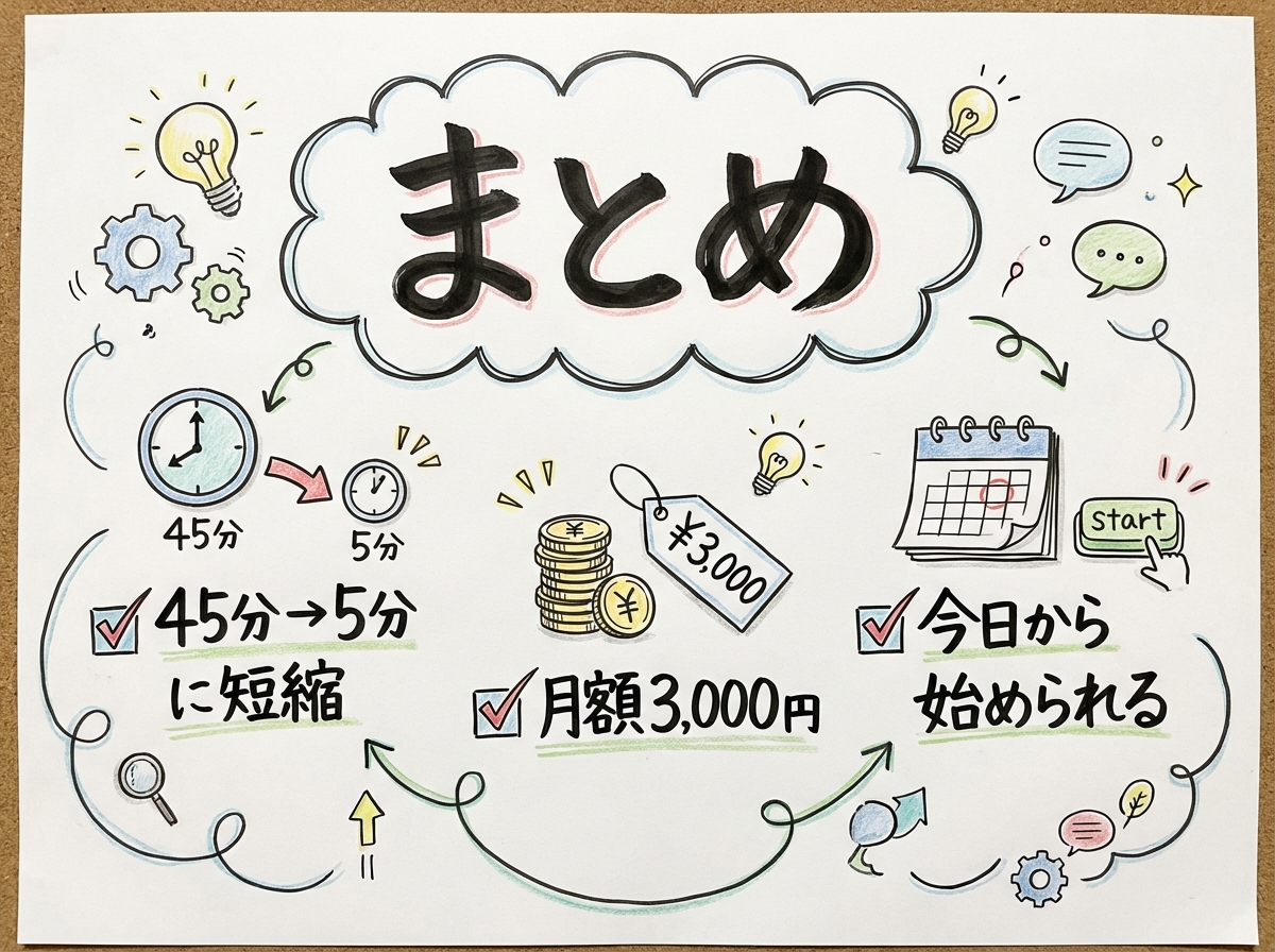 9. まとめ——議事録作成をAIに任せて、本来の仕事に集中しよう