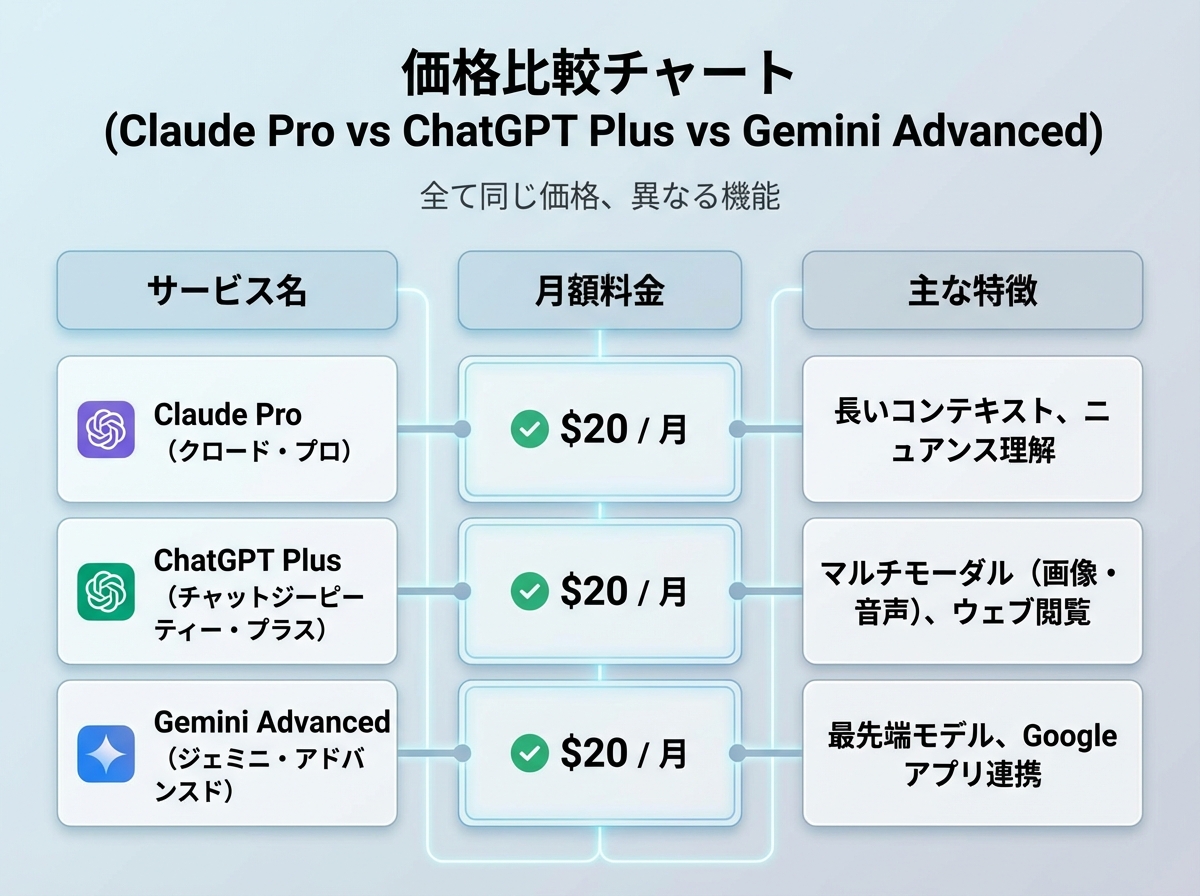 5. 他社AIアシスタントとの料金比較