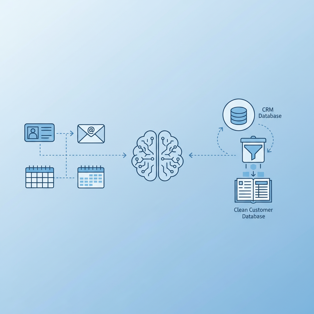 営業職がClaude Coworkで生産性を上げる方法【2026年最新】完全ガイド Claude Coworkによる顧客管理の自動化イメージ