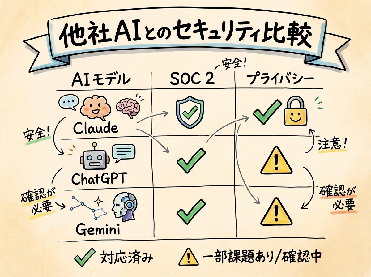 第6章：他社AIツールとのセキュリティ比較
