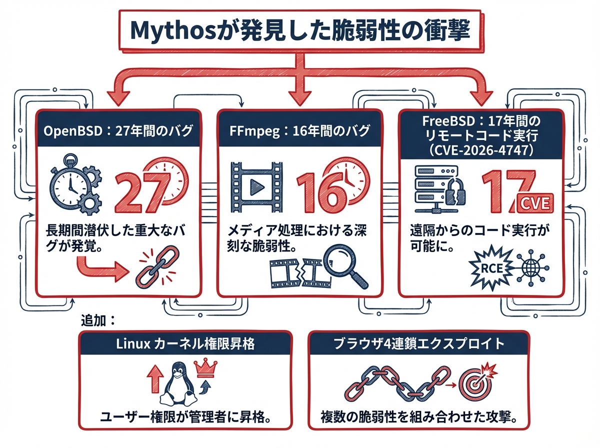 Mythosが発見した脆弱性の衝撃