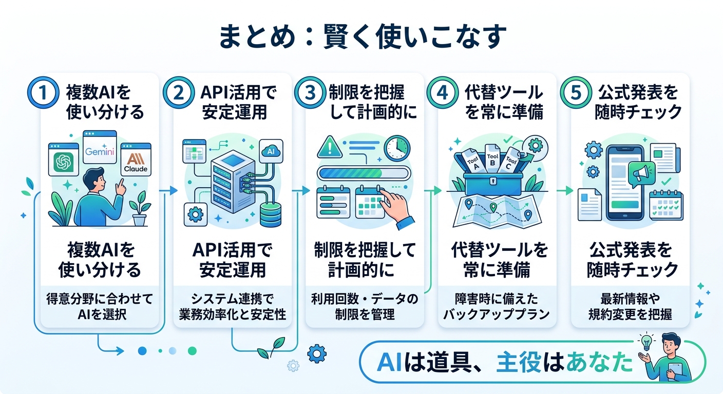 まとめ。パニックにならず、賢く使いこなそう