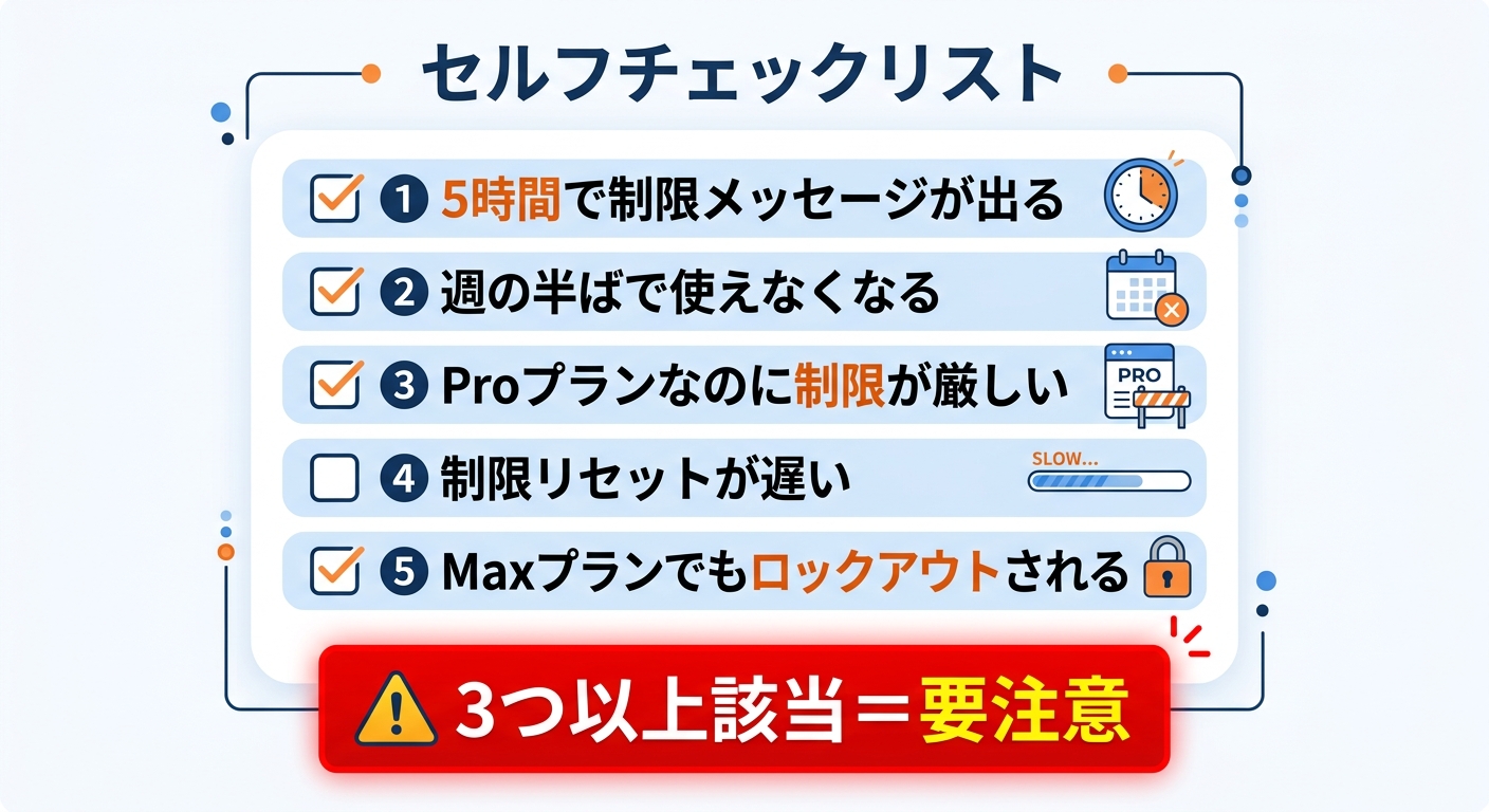 あなたは影響を受けてている？セルフチェックリスト