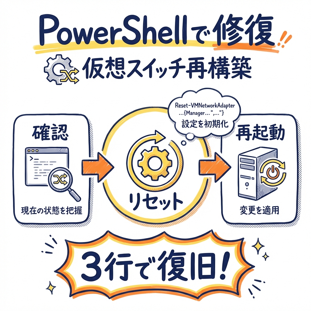 Claude Coworkを有効にしたらインターネットが繋がらなくなった!Windows 11の原因と対策 PowerShellで仮想スイッチを修復