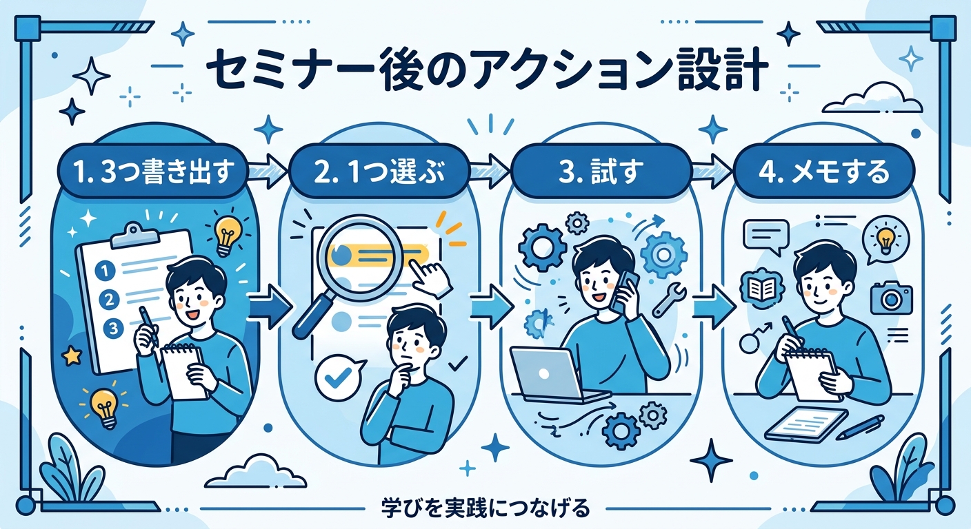 セミナー後のアクション設計
