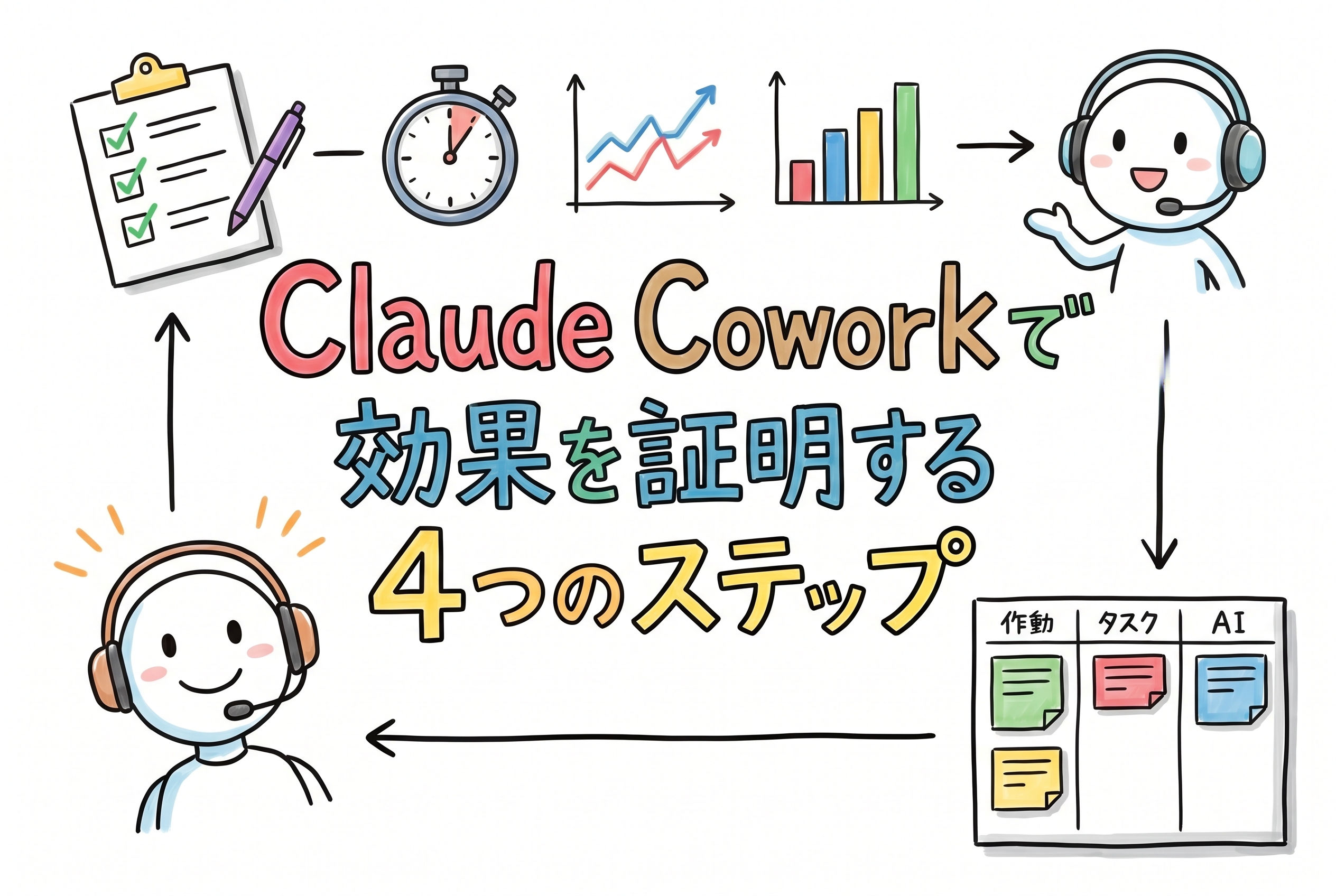 Claude Coworkで「効果」を具体的に証明する4つのステップ